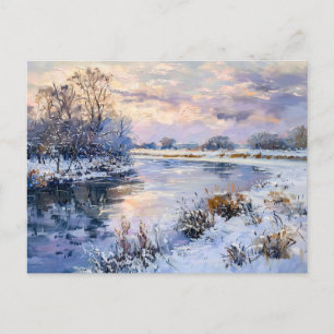 Cartão Postal De Festividades Paisagem do Rio Havel
