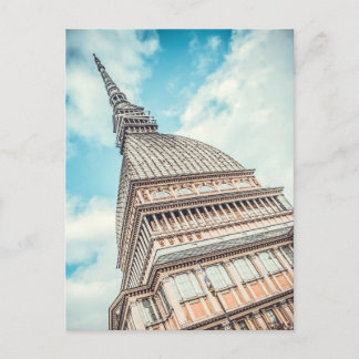 Cartão Postal De Festividades paisagem urbana de Mole Antonelliana, Turim, Itáli