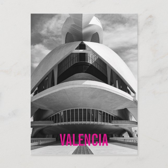 Cartão Postal De Festividades Palau de les Arts Reina Sofia, Valência (Frente)