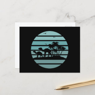 Cartão Postal De Festividades palmeiras e camelos