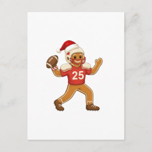 Cartão Postal De Festividades Pão de Mel Futebol Natal 2026 Feriado Esportes