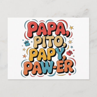 Cartão Postal De Festividades Papa Pito Pappy Pawer