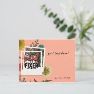 Cartão Postal De Festividades Papa The Fixer Postcard - Saudação de Dia de os pa