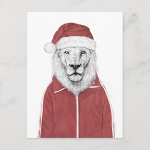 Cartão Postal De Festividades Papai noel