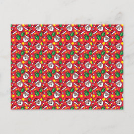 Cartão Postal De Festividades Papai Noel