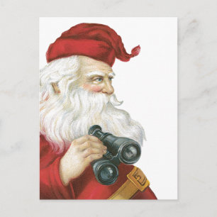 Cartão Postal De Festividades Papai Noel