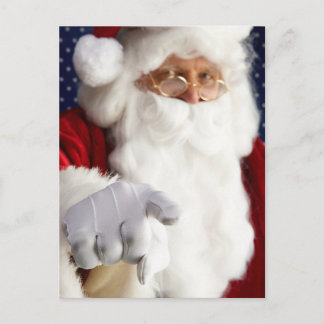 Cartão Postal De Festividades Papai Noel