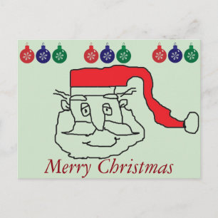 Cartão Postal De Festividades Papai Noel