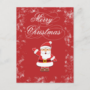 Cartão Postal De Festividades Papai Noel