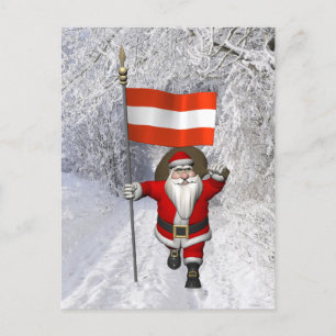 Cartão Postal De Festividades Papai Noel, Alferes De Österreich