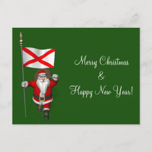Cartão Postal De Festividades Papai Noel, Alferes Do Alabama