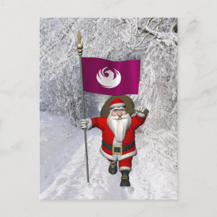 Cartão Postal De Festividades Papai Noel Com Alferes De Phoenix