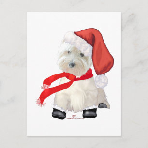 Cartão Postal De Festividades Papai Noel de Botas