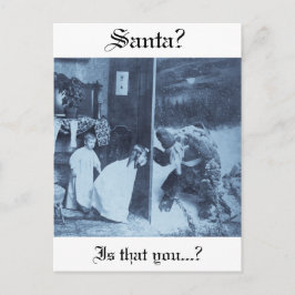 Cartão Postal De Festividades Papai noel?  É isso você? Natal do Victorian do
