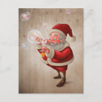 Papai Noel e o sabão das bolhas
