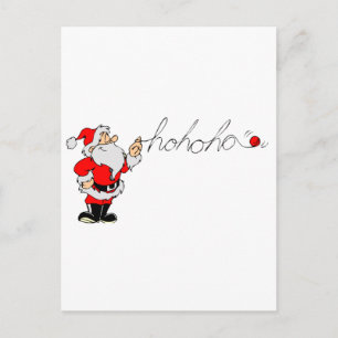 Cartão Postal De Festividades Papai noel (Ho Ho Ho)