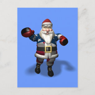 Cartão Postal De Festividades Papai Noel no Boxing Day