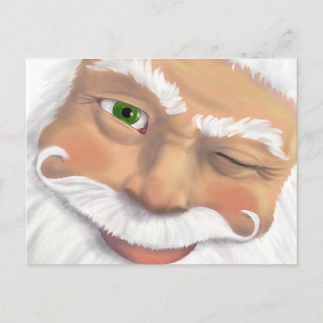 Cartão Postal De Festividades Papai noel - PC H (Frente)