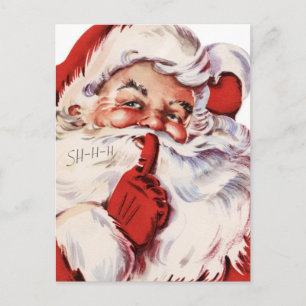 Cartão Postal De Festividades Papais noeis clássicos
