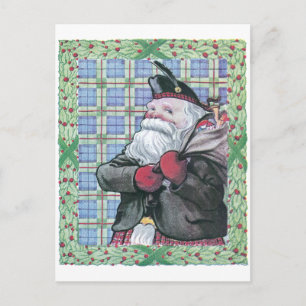 Cartão Postal De Festividades Papais noeis da Escócia