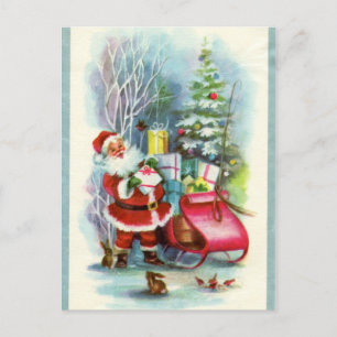 Cartão Postal De Festividades papais noeis de natais vintages retro
