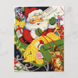 Cartão Postal De Festividades papais noeis de natais vintages retro