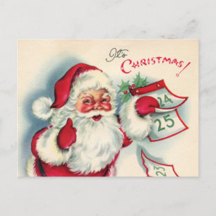 Cartão Postal De Festividades papais noeis de natais vintages retro