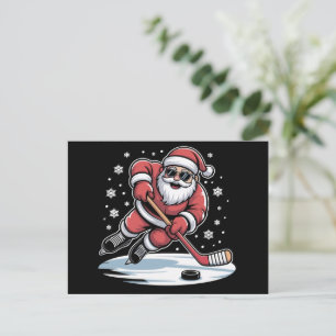 Cartão Postal De Festividades Papais noeis de Natal Engraçados Jogando Xmas de H