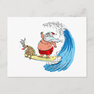 Cartão Postal De Festividades papais noeis e RuDoLf