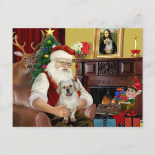 Cartão Postal De Festividades Papais noeis Em Casa - Tibetano - Espanhol 1 - Pap