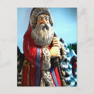 Cartão Postal De Festividades Papais noeis florestais