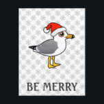 Cartão Postal De Festividades Papais noeis Gaivota com anel<br><div class="desc">Gaivota veste um chapéu de Papai Noel como disfarce de férias. Ele usa os encantos do gordo para tentar roubar uma fritura francesa do seu prato. Quem pode recusar ao Pai Natal um tratamento sagrado, certo?! Você pode personalizar este presente! Mova a Gaivota dos Papais noeis, mude a cor ou...</div>