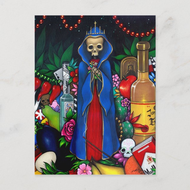 Cartão Postal De Festividades Papais noeis Muerte POSTCARD Dia dos Mortos (Frente)