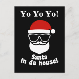 Cartão Postal De Festividades Papais noeis Na Casa Da