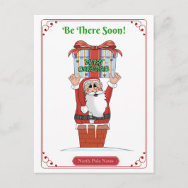Cartão Postal De Festividades Papais noeis Natal