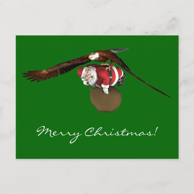 Cartão Postal De Festividades Papais noeis Podem Chegar Um Pouco Mais Tarde (Frente)