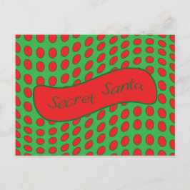 Cartão Postal De Festividades Papais noeis secretos