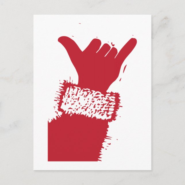 Cartão Postal De Festividades Papais noeis Shaka (Frente)