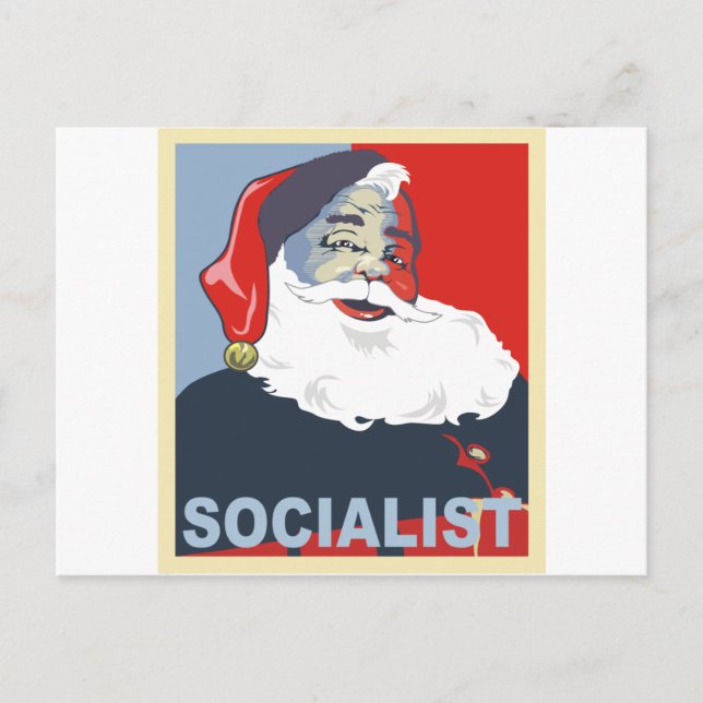 Cartão Postal De Festividades papais noeis socialistas (Frente)
