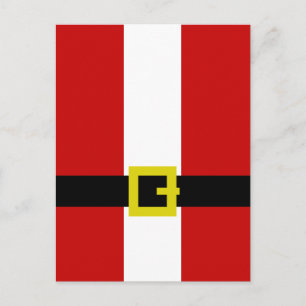 Cartão Postal De Festividades Papais noeis Suit