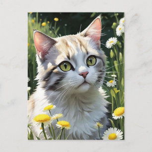 Cartão Postal De Festividades Papel de Carteira de Halloween de Gato Negro Spook