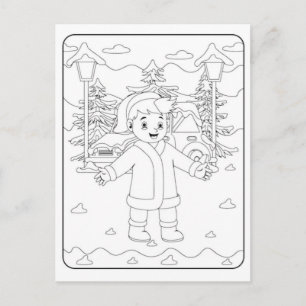 Cartão Postal De Festividades Papel de Parede Aconchegante de Férias para Noites