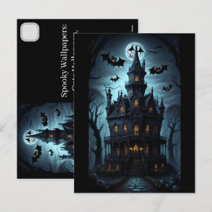 Cartão Postal De Festividades Papel de Parede Assustador para iPhone: Cute Hallo