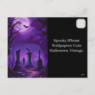 Cartão Postal De Festividades Papel de Parede Assustador para iPhone: Cute Hallo