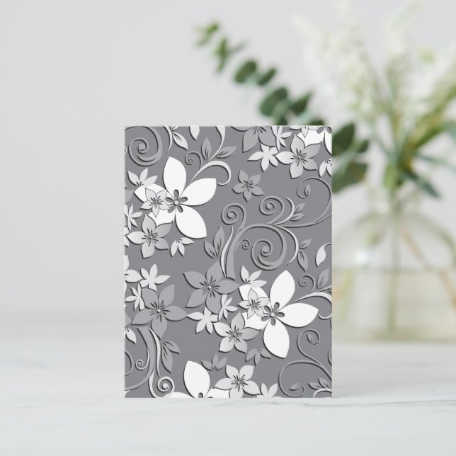 Cartão Postal De Festividades Papel de parede para flores 2 (Em pé/Frente)