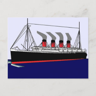Cartão Postal De Festividades Paquebot France 1912 Postcard