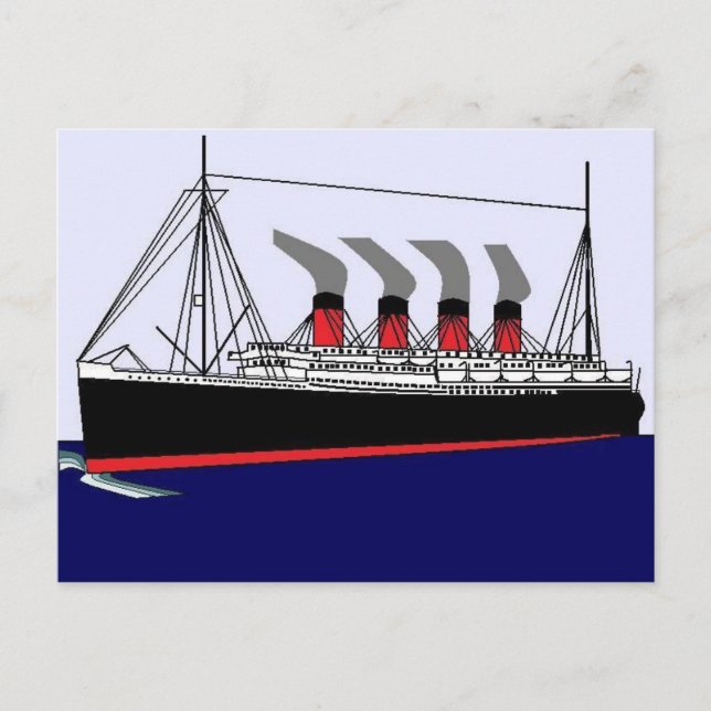 Cartão Postal De Festividades Paquebot France 1912 Postcard (Frente)