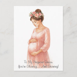 Cartão Postal De Festividades Para a minha Rainha Grávida - Cartão-postal de Fér