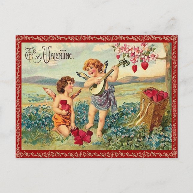 Cartão Postal De Festividades Para o Cartão-postal do meu Namorados (Frente)