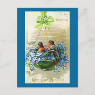 Cartão Postal De Festividades Para os meus Namorados de flores